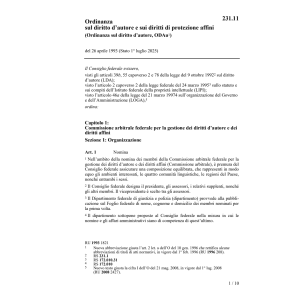 O diritto autore protezione affini, ODAu