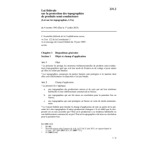 LF protection des topographies, LTo