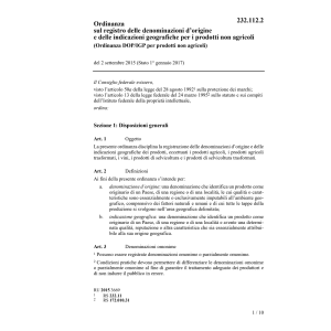 O indic. prod. non agricoli (DOP/IGP)