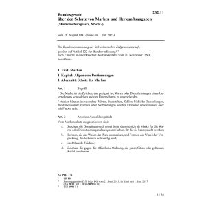 BG Marken und Herkunftsangaben, MSchG