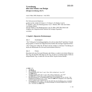 V Schutz von Design, DEsV