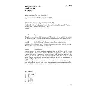 R, Taxes Propriété Intellectuelle,OT-IPI