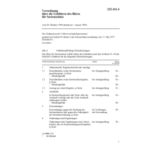 V Gebühren Sortenschutz
