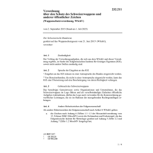 V Wappenschutzverordnung (WSchV)
