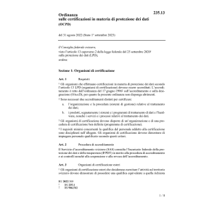 O certificazioni protezione dati OCPD