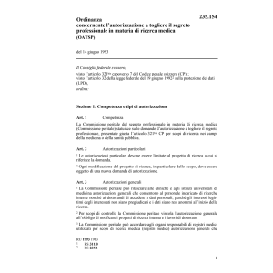 O togliere segreto professionale, OATSP
