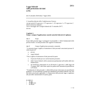 LF protezione dei dati, LPD