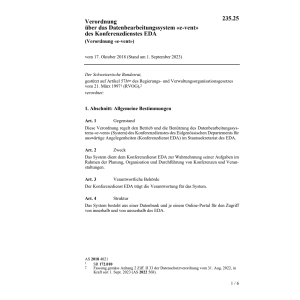 Verordnung «e-vent»