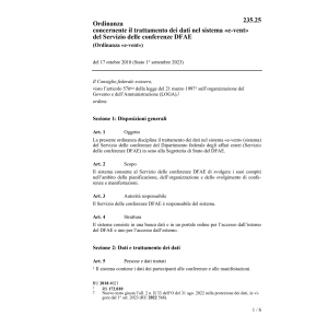 Ordinanza «e-vent»