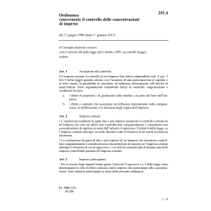 O concentrazioni di imprese