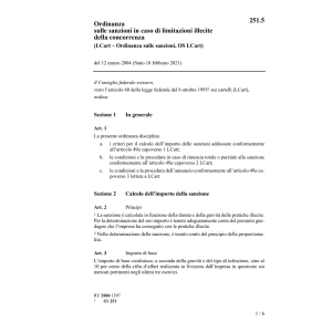 LCart - O sulle sanzioni, OS LCart
