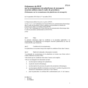 O reconnaissance plateformes messagerie