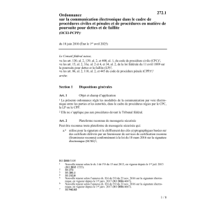 O communication éléctronique proc.pénale