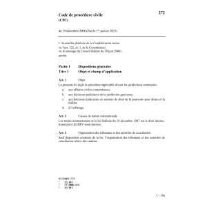 Code de procédure civile, CPC