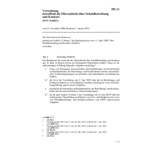 V Oberaufsicht OAV-SchKG
