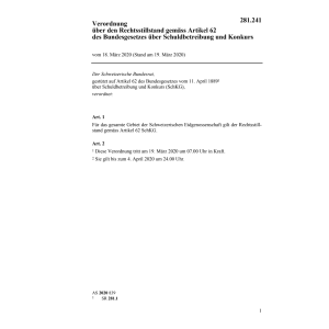 V Rechtsstillstand Artikel 62 Bundesgese