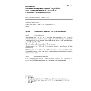 O insolvabilité (COVID-19)