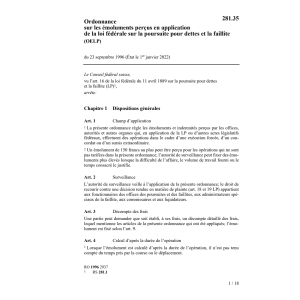 O émoluments poursuite dettes, OFLP