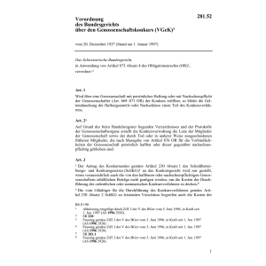 V Genossenschaftskonkurs, VGeK