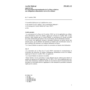 AF alimentaires envers les enfants