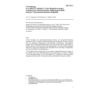 V Handelsvertrages Tschechoslowakischen