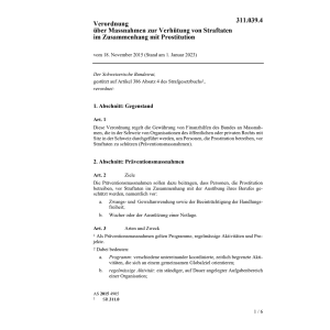 V Massnahmen Straftaten Prostitution