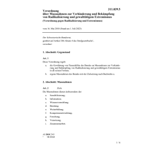 V 16.5.18 Radikalisierung u. Extremismus