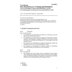 V 13.11.19 Bekämpfung Gewalt geg. Frauen