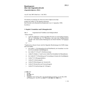 Jugendstrafgesetz, JStG
