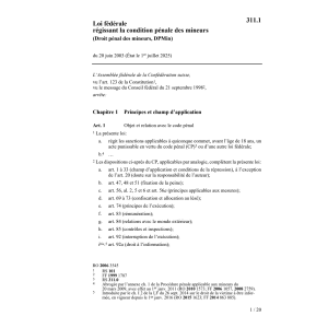 Droit pénal des mineurs, DPMin