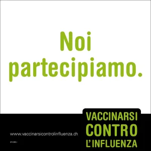 Adesivo influenza - Noi partecipiamo