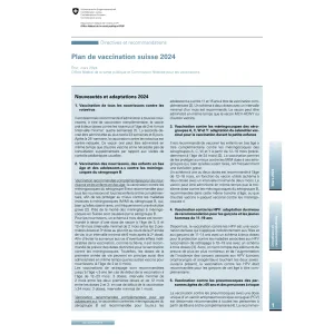 Plan de vaccination suisse 2024