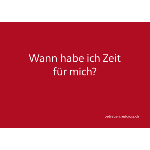 Postkarte «Zeit für mich?»