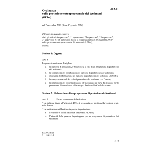 O protezione testimoni OPTes