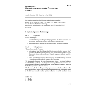 BG ausserproz. Zeugenschutz ZeugSG