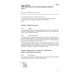 LF ripartizione valori confiscati LRVC