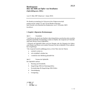 BG Hilfe an Opfer von Straftaten, OHG