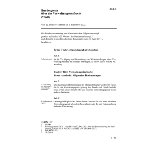 BG Verwaltungsstrafrecht, VStrR