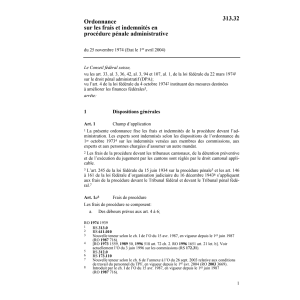 O procédure pénale administrative