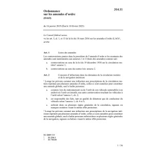 O 16.1.19 sur les amendes d'ordre, OAO
