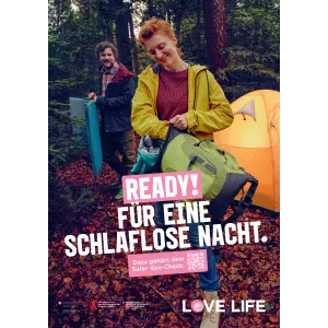 Plakat A3 Love Life - Camping