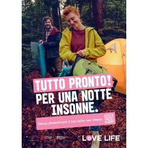 Manifesto A3 Love Life - Campeggio