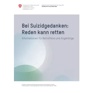 Suizidgedanken–Betroffene und Angehörige