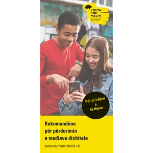 Flyer J+M, 12 bis 18 Jahre, Albanisch