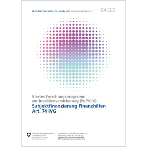 Subjektfinanzierung Finanzhilfen, 4/23