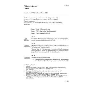 BG Militärstrafgesetz, MStG
