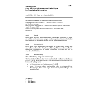 BG Rehabilitierung Spanisch. Bürgerkrieg