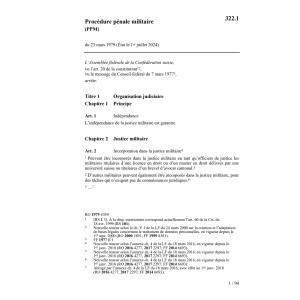 Procédure pénale militaire, PPM
