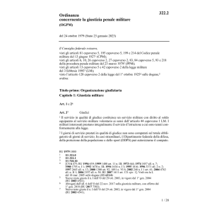 O giustizia penale militare, OGPM