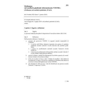 Ordinanza VOSTRA